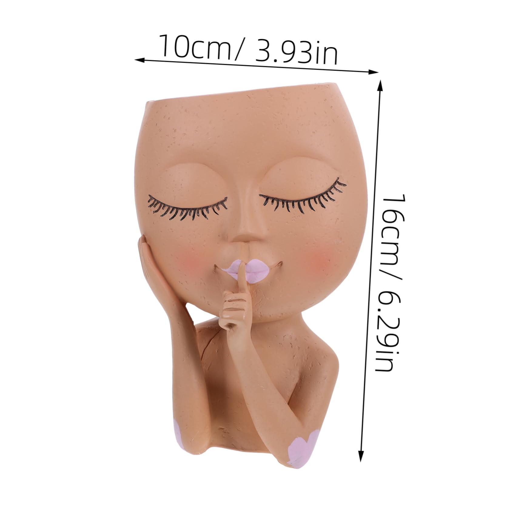 TOYANDONA Maceta de con Diseño Facial Divertido Maceta Artística para Plantas de Interior Resistente y Decorativo para Jardín y Detalles Artesanales Únicos