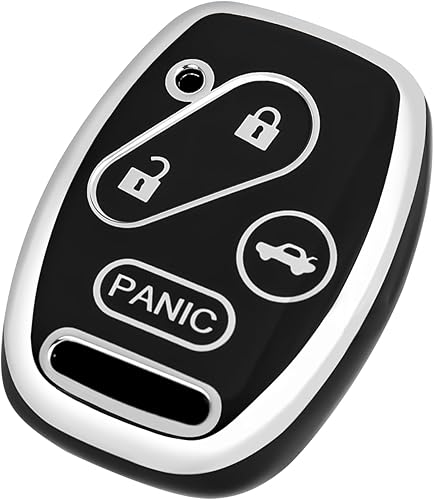 OFFCURVE Key Fob Cover for Honda, Full Protective Car Key Case Holder for Honda Accord Accord Crosstour CR-V Civic Element Pilot Key Fob Keyless