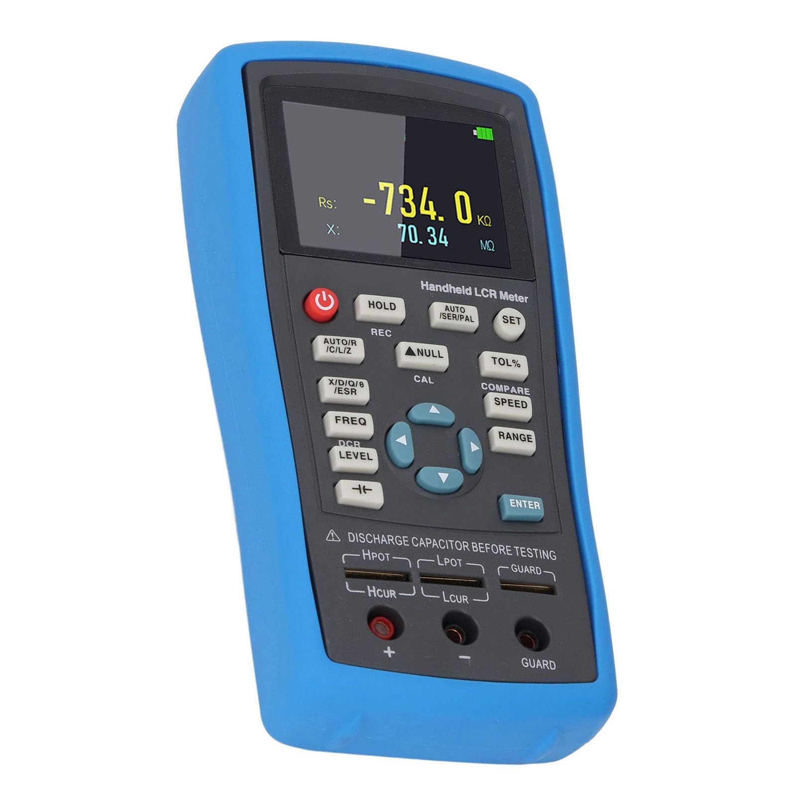 Medidor Multímetro Digital TFT de 2,8 Pulgadas 0,3% de Precisión con 6 Puntos de Frecuencia para Pruebas de Resistencia de Inductancia de Capacitancia