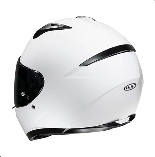 Miniatura 6 de HJC C10 - Casco de motocicleta para hombre, semi-plano, negro, mediano