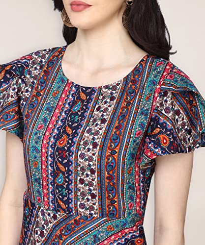 Image of QIQI Women's Crepe A-Line Maxi Casual Dress