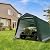 Nightcore 8 Ft x 14 Ft Outdoor Carport, Heavy Duty Enclosed Carport with Metal Frame & Waterproof Cover, Patio Storage Shelter with Side Walls, Outdoor Garage Tent
