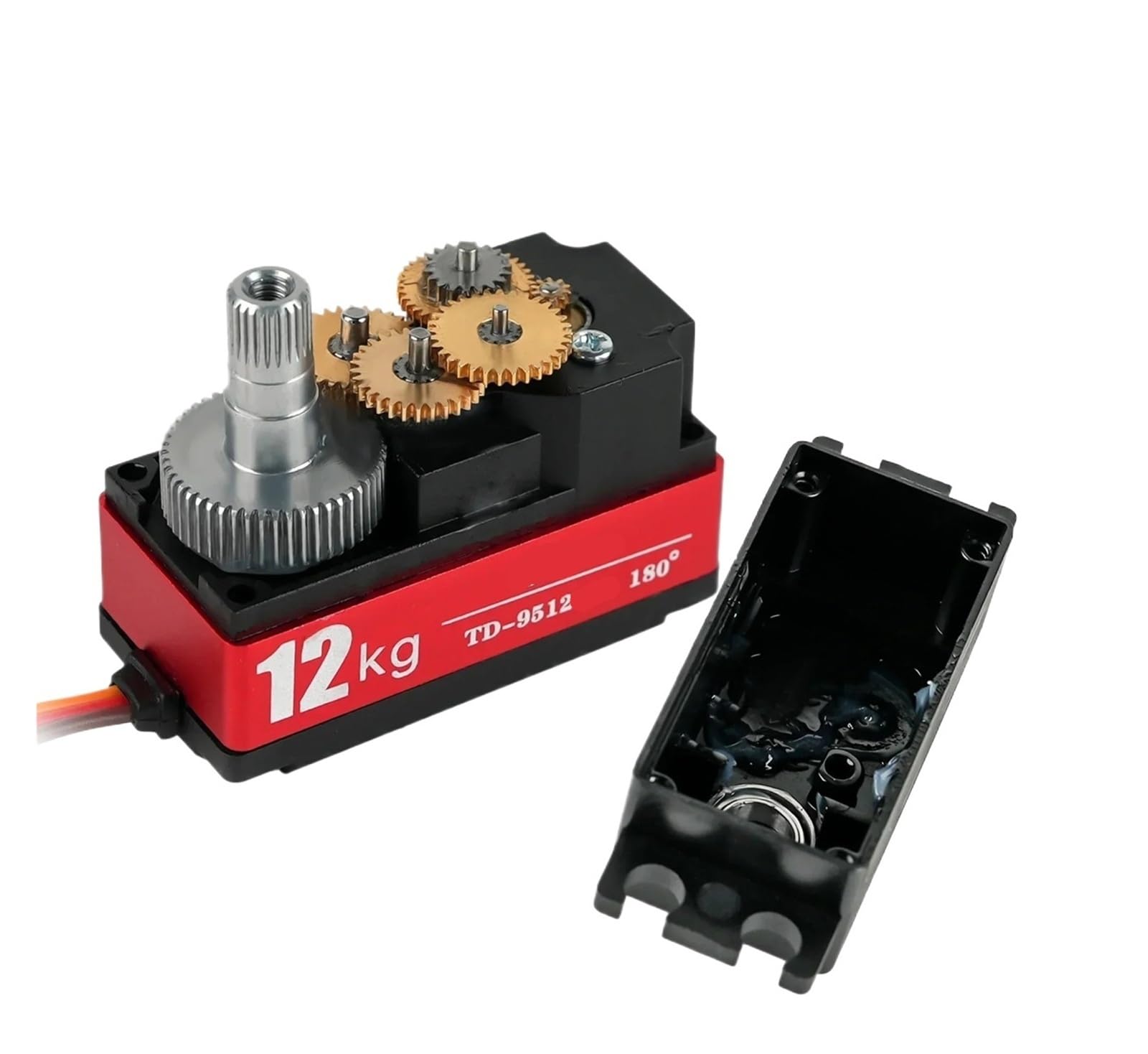 4 zestawy serwomechanizmu cyfrowego RC 12 kg TD-9512 o wysokim momencie obrotowym (360 stopni)