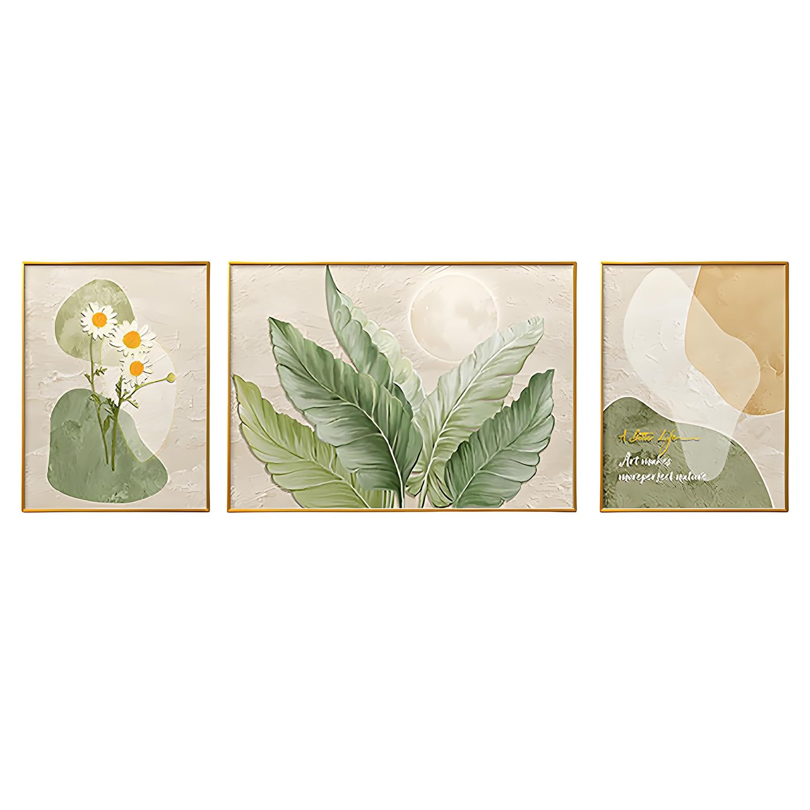 Peinture murale style crème 20x28 in pour décoration de salon et de bureau