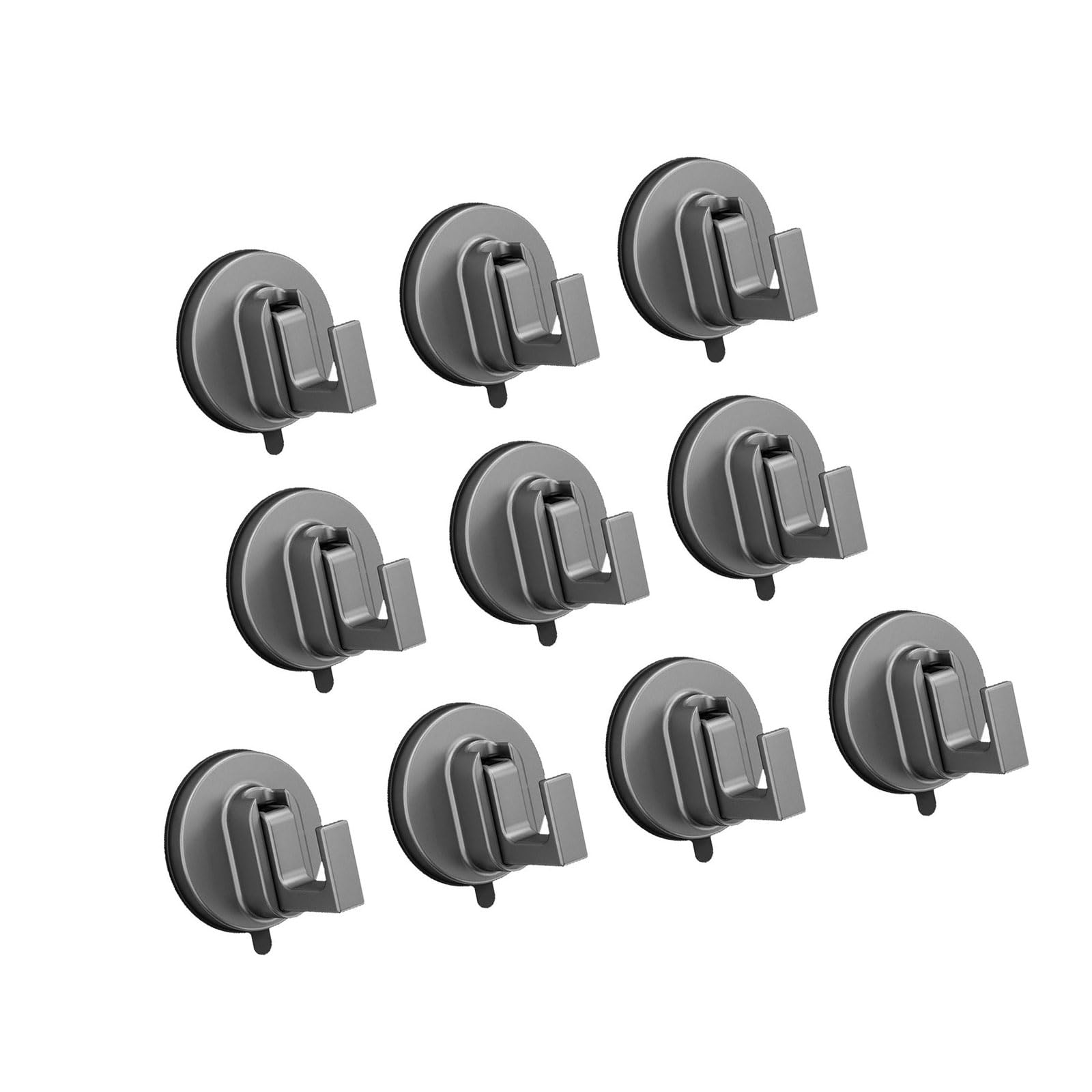 Alloneslife 10 Packs Strong Vacuum Suction Cup Hooks Wall Mounted No Drill Bathroom Kitchen Cabinet Hanger For Towel Coat Strong Vacuum Suction Cup Hooks For Bathroom And Glass Surfaces