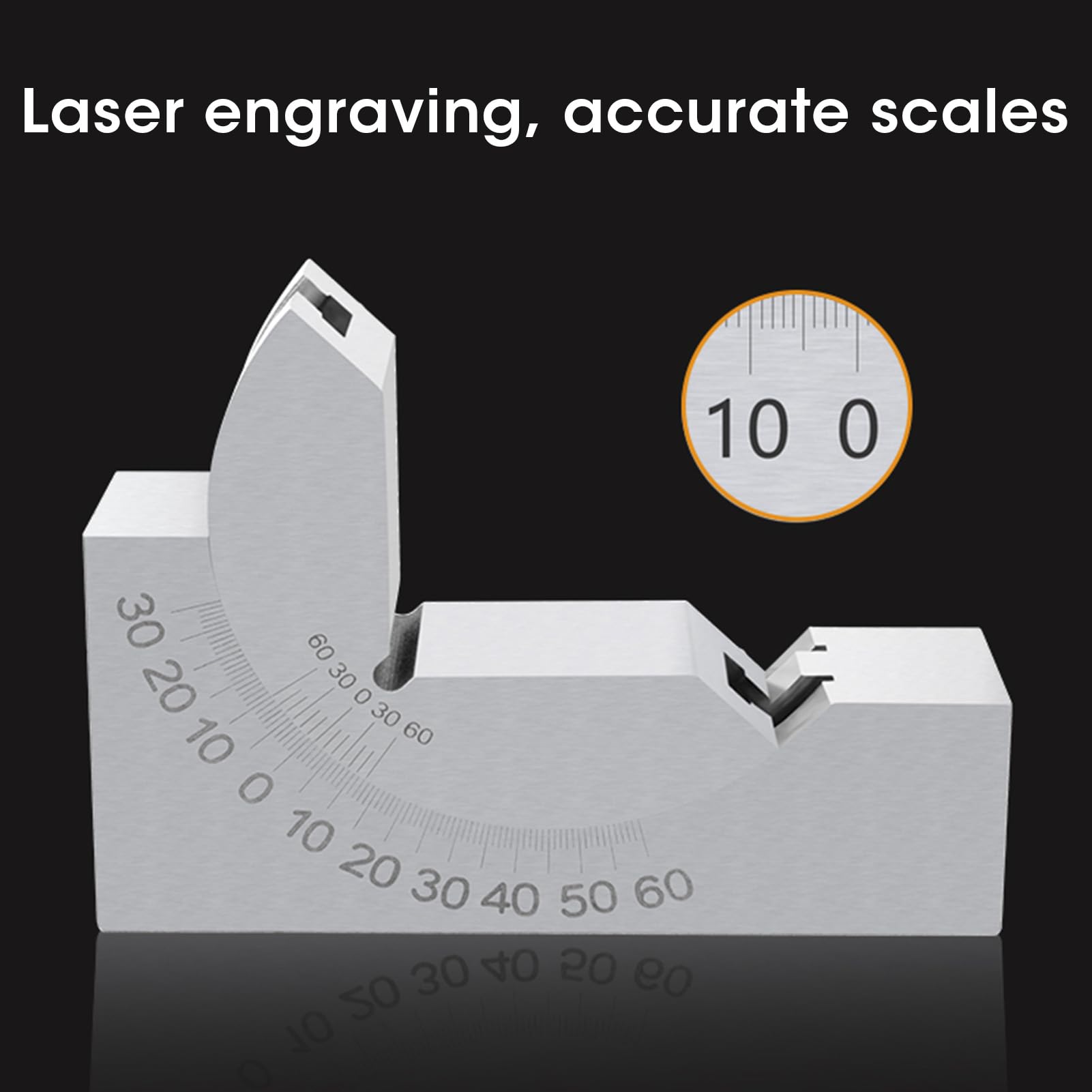 Micro Adjustable Angle Gauge, HRC50 52° Angle V Block Versatile Alloy Steel for Drilling Machines