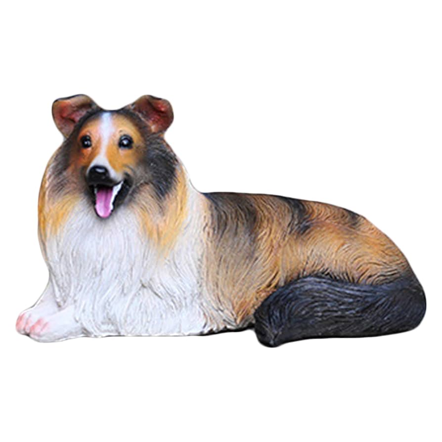 Rika商品です。コリー犬の置物 Amazon.co.jp: コリー犬の像、本物そっくりのスコットランドの羊