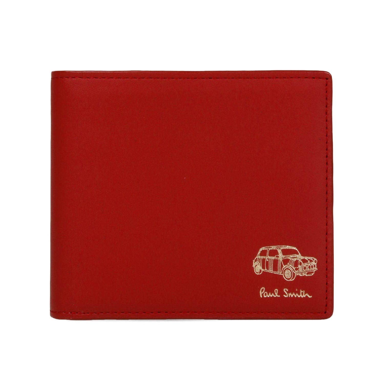 新品 箱付 ポールスミス エンボスロゴ レザー二つ折りマネークリップ 薄茶系 新品 箱付 ポールスミス エンボスロゴ レザー二つ折り