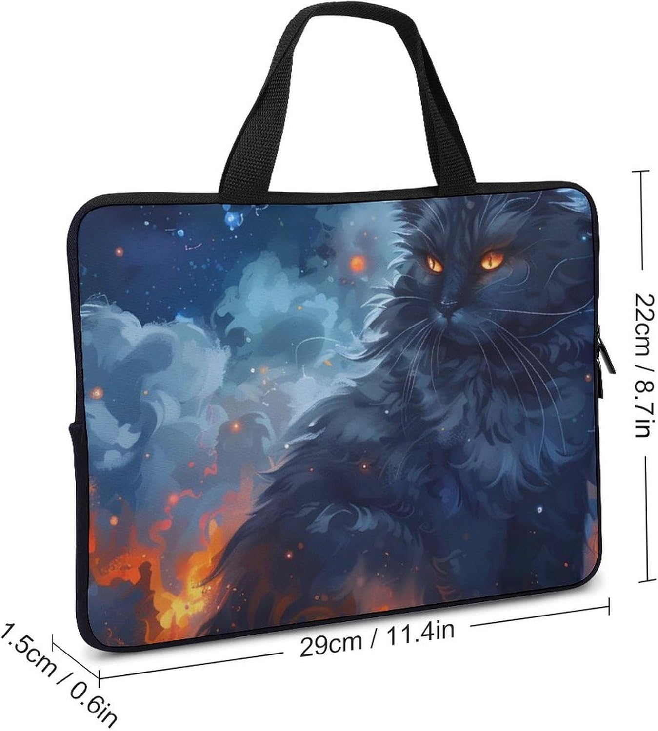Galaxy Cats Laptop Bag Print Computer Sleeve Case Protector Briefcase Totes for Women Men