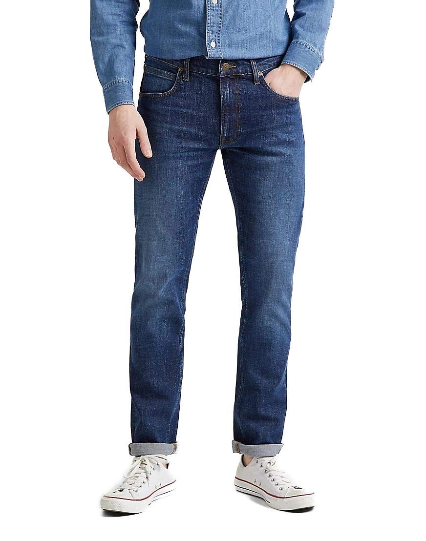 Lee Men's-Jeans Daren, Reißverschluss, Regular Straight Fit, Straight Leg