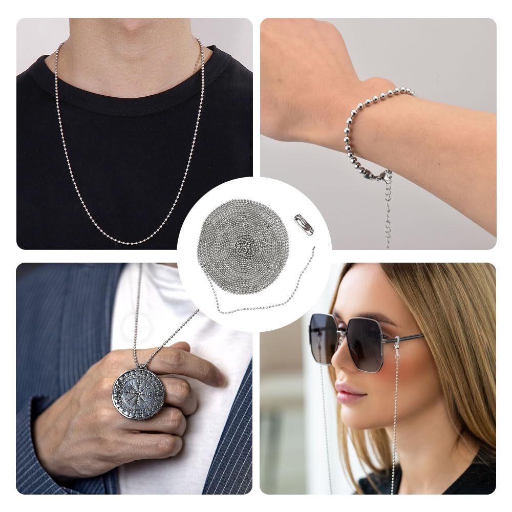 Collana Stile Punk Argent Collana Uomo In Acciaio Inox A Maglie