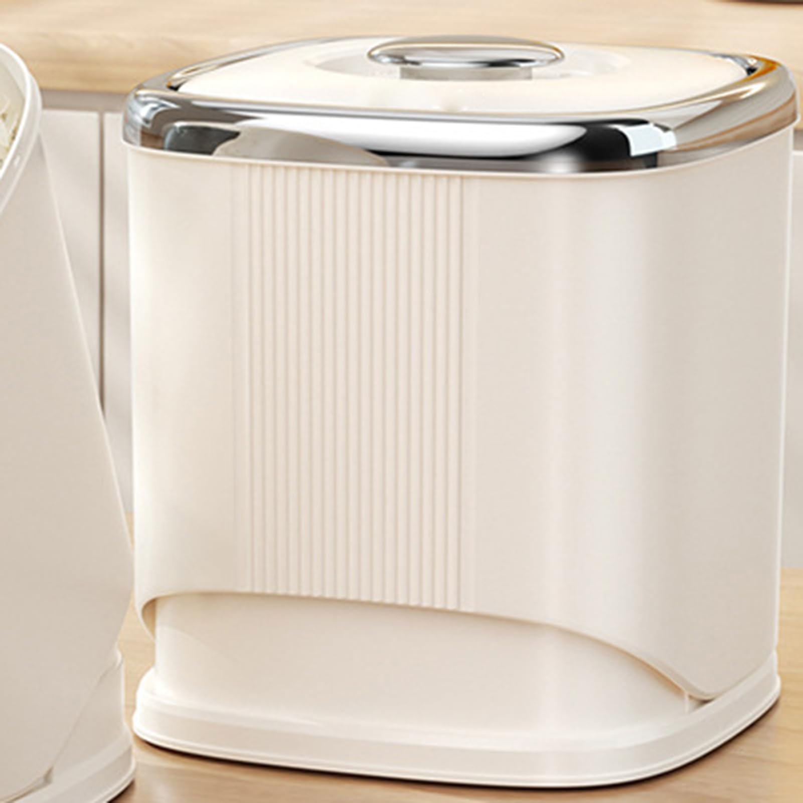 Dispensador y contenedor de arroz, cubo hermético para granos y cereales - Bandeja de almacenamiento para cereales domésticos, para cocina, guardabarros, encimera, restaurante, cantina, soja, maíz