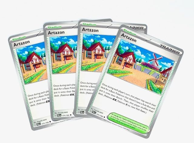 Artazon 076 091 - Paldean Fates - Pokemon Stadium Trainer Card Set - Playset