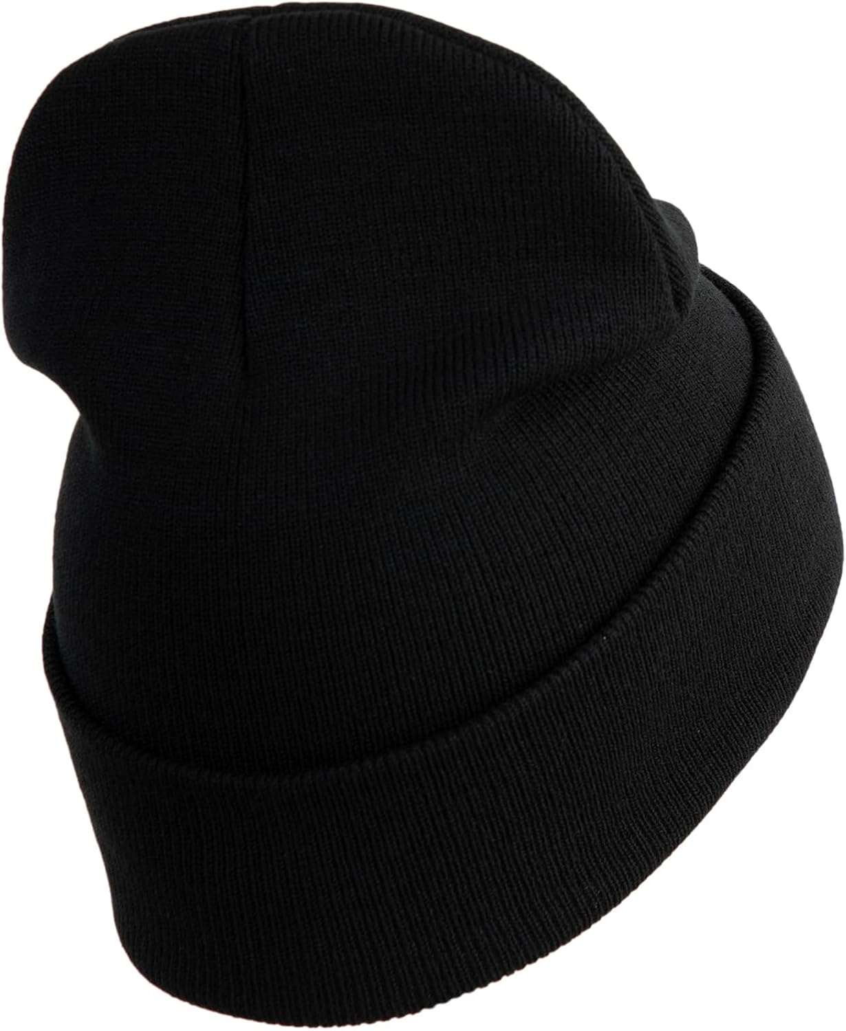 U.S. Army Military Police Insignia Logo Embroidered 12 Inch Solid Knit Cuff Long Beanie Made in USA