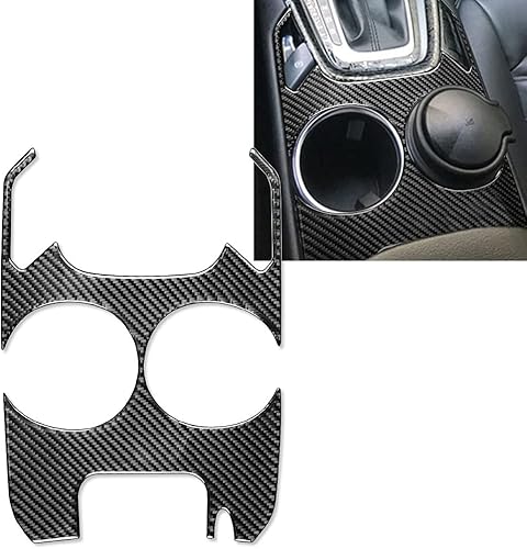 Miniatura 6 de Newsmarts LHD Consola central de fibra de carbono para cambio de taza de agua, panel de almacenamiento de repuesto para Ford Mondeo 2013 2014 2015
