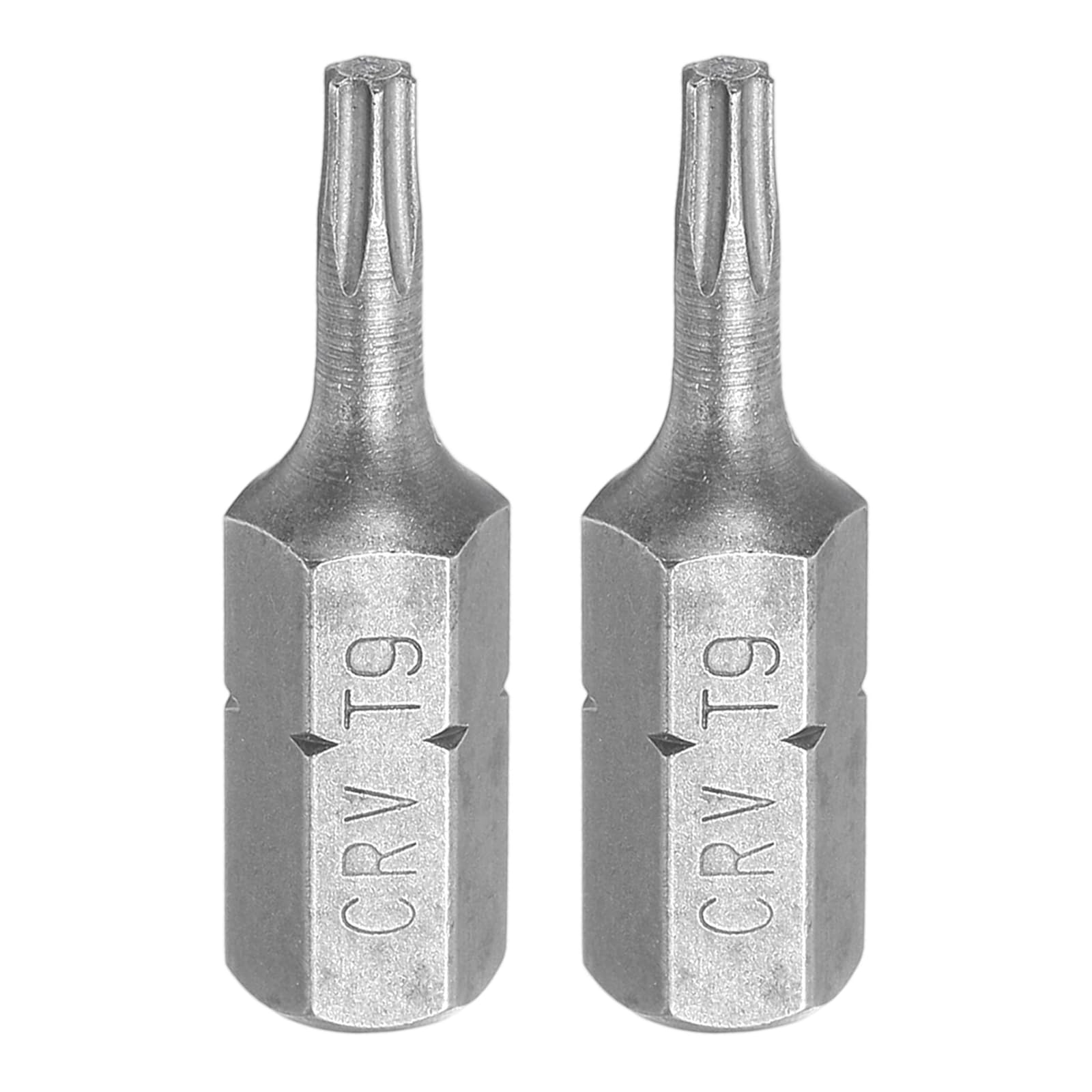 HARFINGTON 2pcs Torx Screwdriver Bit 1/4" Hex Shank T9 Head 1" Length CR-V Steel 6 Point Security Drill Bits for Repair Work Electric Screw Driver