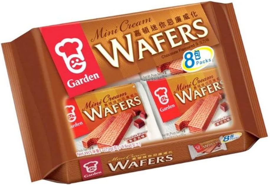 Garden Mini Cream Wafers Chocolate Flavour (34g*8pcs) 272g Amazon.co