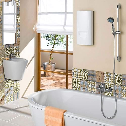 Miniatura 4 de Adhesivo de azulejos de 7.9 x 196.9 in, para despegar y pegar, pegar en azulejos de pared para cocina, azulejos de pared, calcomanías de baño,