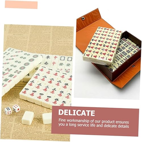 Miniatura 9 de Abaodam Juego de 2 juegos de mahjong de ocio para viajes, juego de mahjong 2022, juego tradicional de mahjongg, azulejos de mahjongg, mesa china de