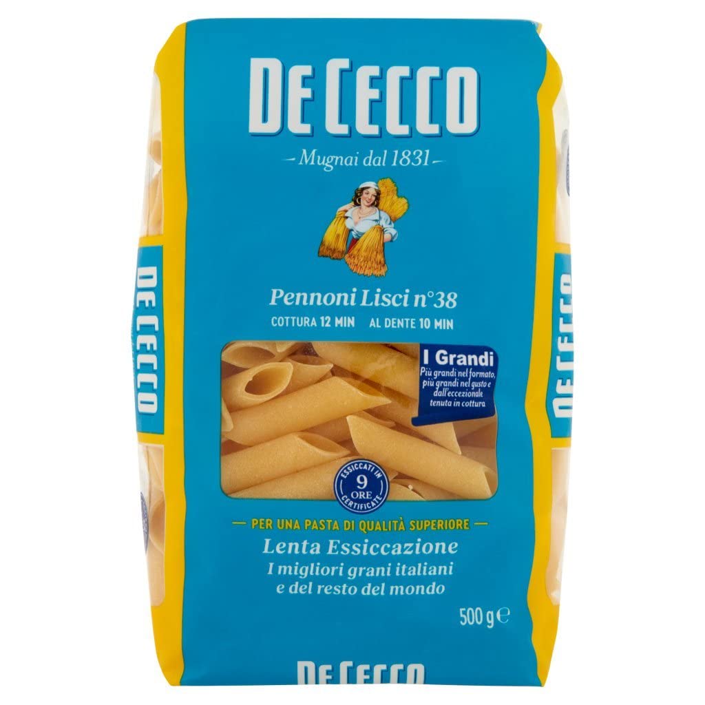 Italian Gourmet Pennoni Lisci N.38 pâtes 100% italiennes 24 x 500g