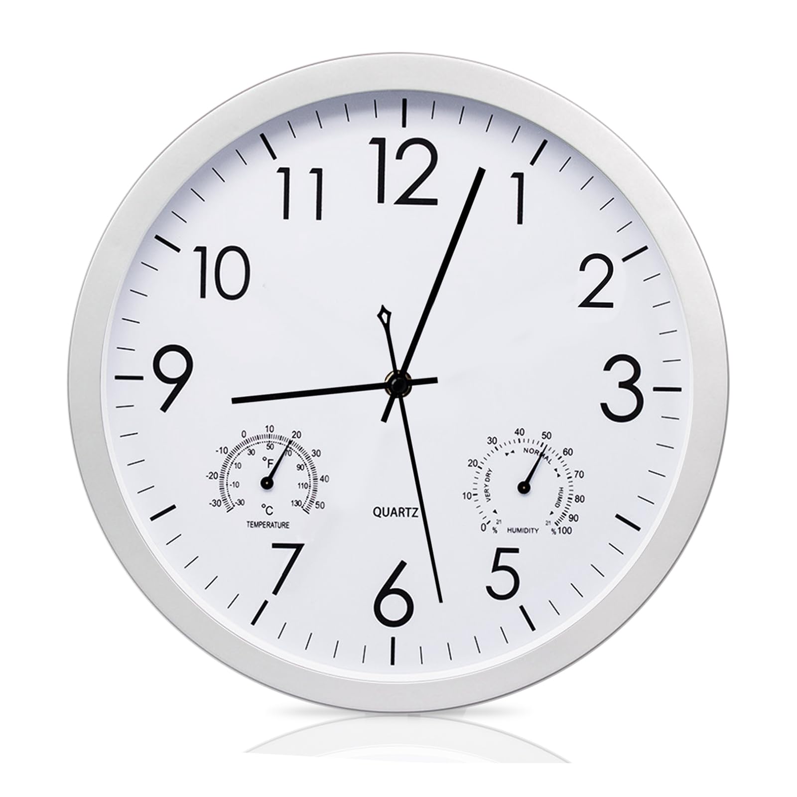 Horloge de jardin résistante - Grande horloge d'extérieur résistante aux intempéries - Étanche - Rétro