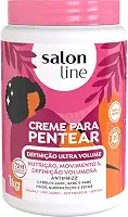 Salon Line, Creme de Pentear, Definição Ultra Volume, Vegano - Para Cabelos Ondulados, Cacheados, Crespos e em Transição, 1kg