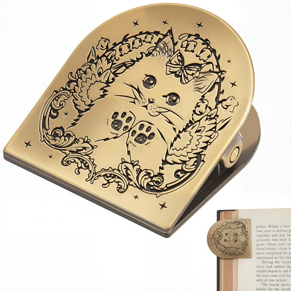 Craspire Clip Métal Lapin Vintage Pour Carnet - Pince Page Livre Alliage Bronze Antique