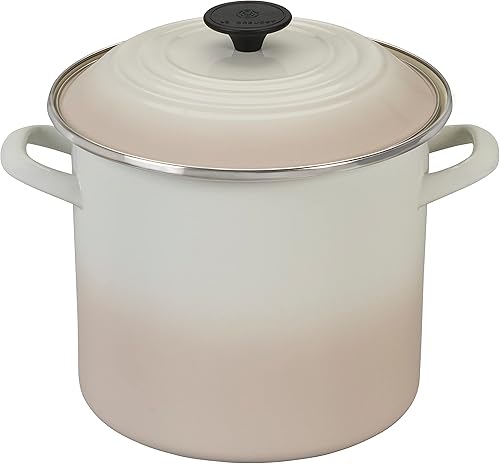 Miniatura 1 de Le Creuset Olla esmaltada en acero, 8 cuartos de galón, merengue