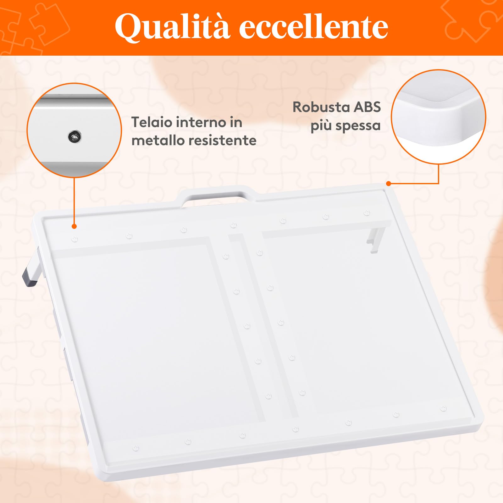 Lifewit 1500 PCS Tavolo per Puzzle con Supporto, Porta Puzzle 89 × 68,5 cm, Puzzles Board Angolo Rotazione 360° per Adulti, Tavola Pezzi con 4 Cassetti Estraibili y Copertura Protettiva