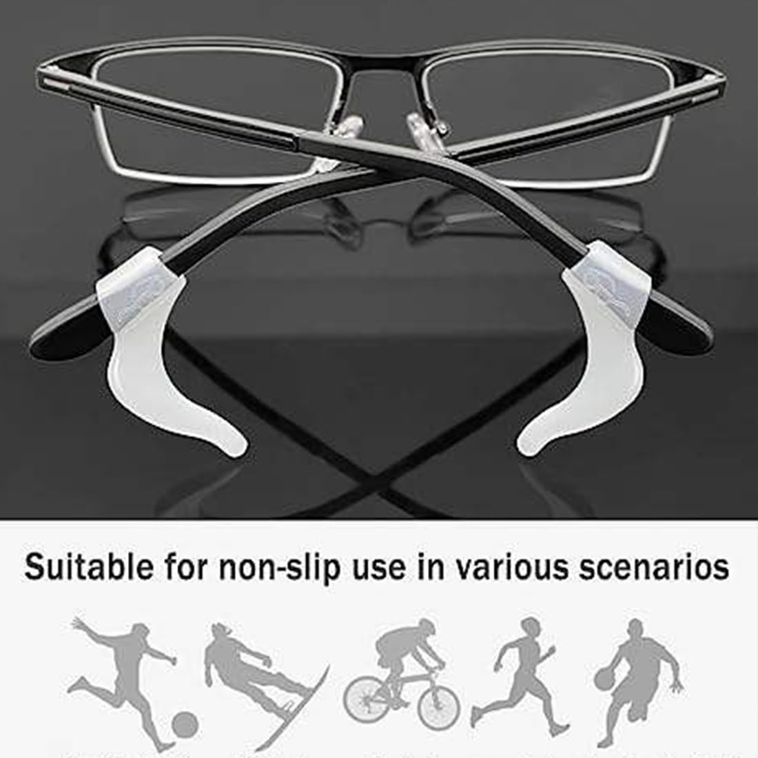 Ferma Occhiali 24 Pezzi In Silicone, Antiscivolo Occhiali Gancio