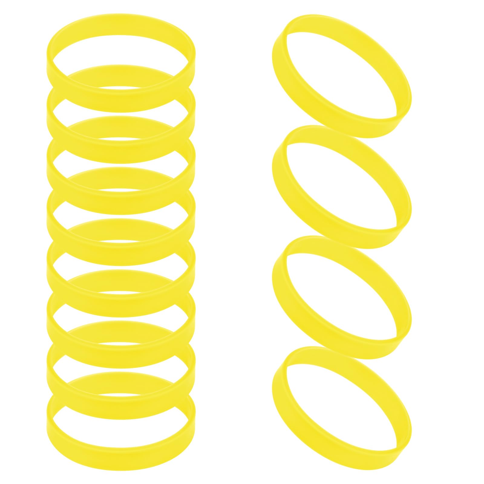 GOGO 12 PCS Silicone Wristbands for Kids, Rubber Bracelets, School Party Favors