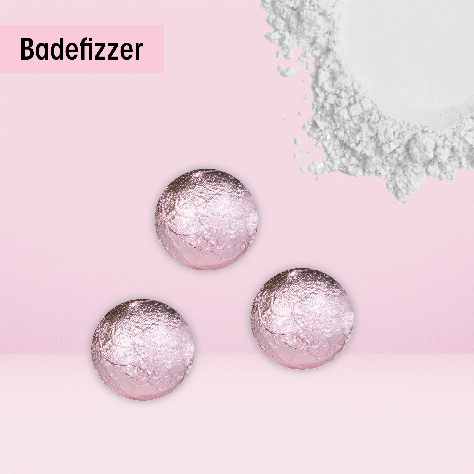 accentra - Set Regalo Mujer Un momento para ti Fragancia Jazmín - Set de belleza de lujo con gel de ducha, sales de baño, loción corporal y mucho más. - Para mujeres con bomba de cerámica de purpurina