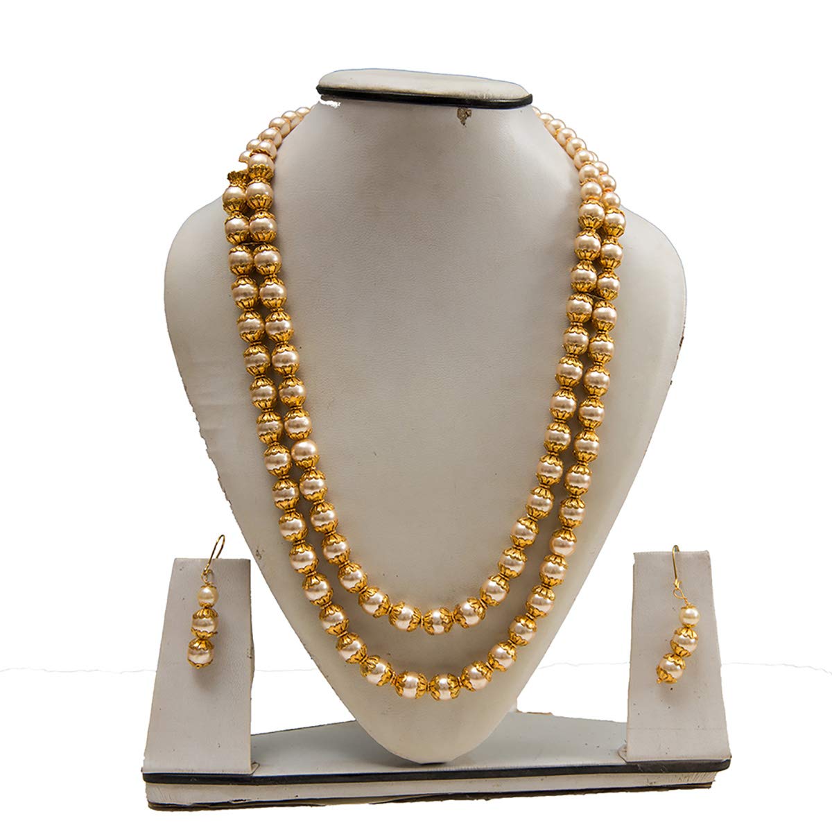 Gold Necklace Set with Earrings - Elegant Design