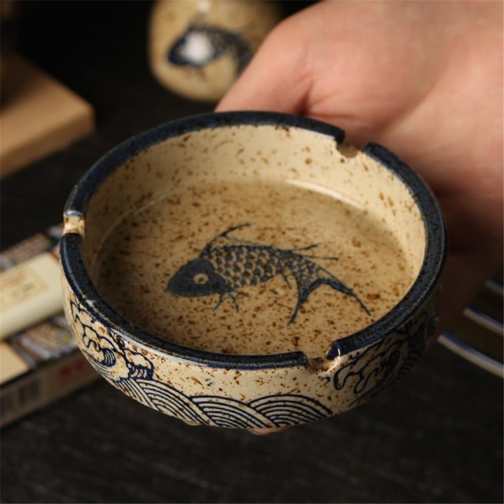 Popielniczki do papierosów Ceramiczna popielniczka do salonu na biurko Vintage
