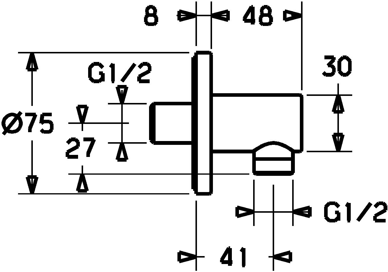 Hansa 51180173 Bgoen do przyłącza ściennego