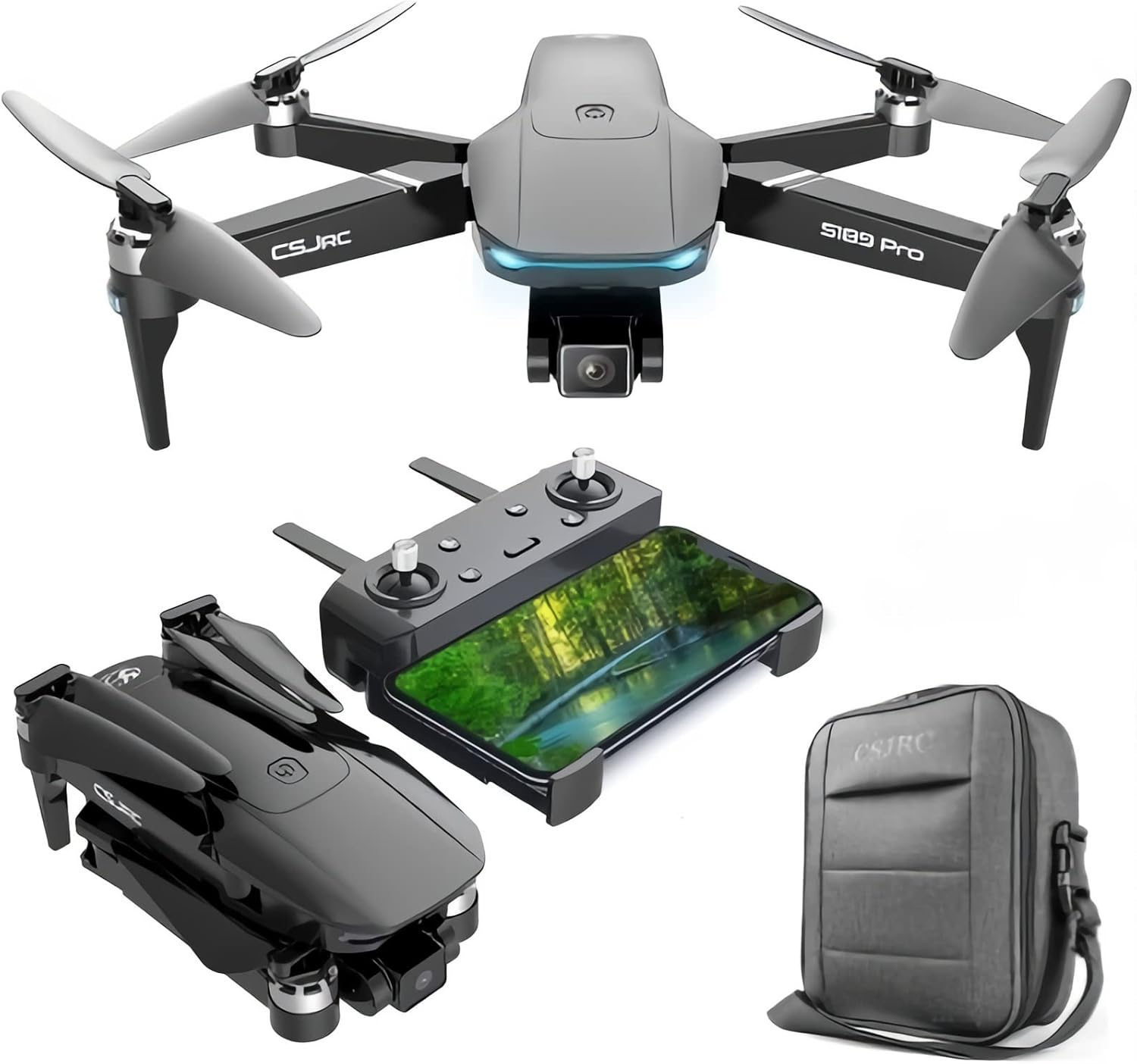 ADULTS PRO 4K ULTRA HD DRONE, Dual Camera With GPS, Optical Flow Positioning, 5G WiFi FPV Transmission - 2000 Meter Flight, Low Power Return, One Click Return, Runaway Return, Grade 8 Wind Resistance, RC Quadcopter, Brushless Motor