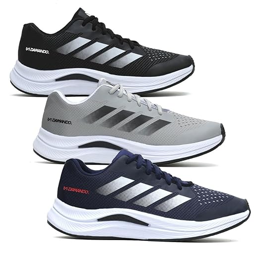 Kit 3 Pares Tenis Masculino Esportivo Macio Confortavel Corrida Academia
