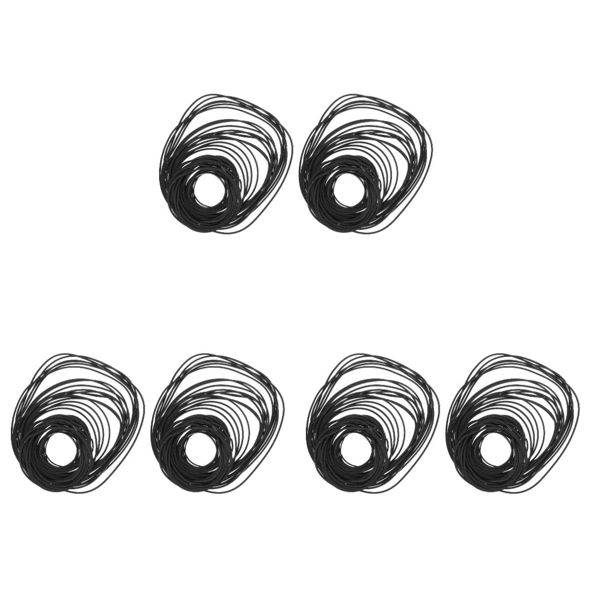 OSALADI 6packs Recorder Rubber Belts for Cassette Recorder Repair Rubber Belt for Tape Decks Excellent Traction and Wear Resistance for Audio Equipment Maintenance