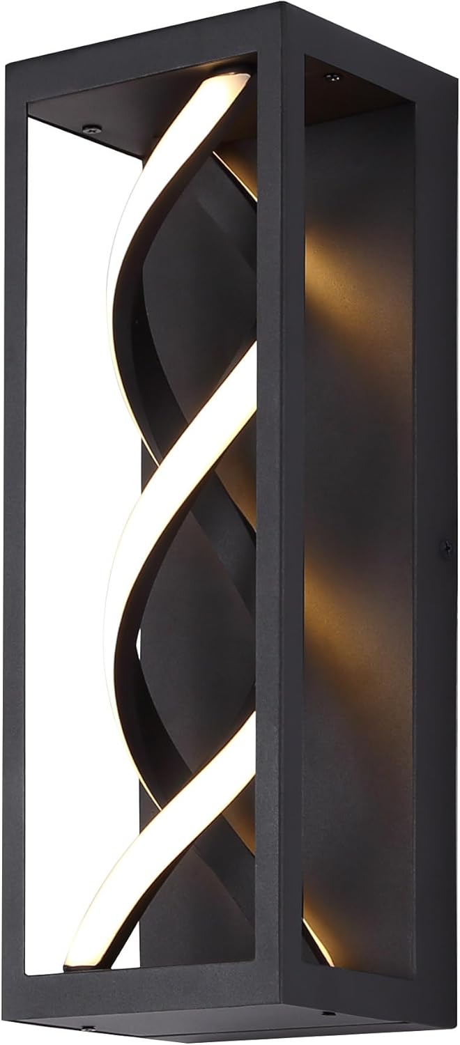 Canarm ZORA LED Outdoor Wall Light – Modern Luxury Design, Black Silicone, 900 Lumens, Weather-Resistant Fixture for Patio or Entryway
