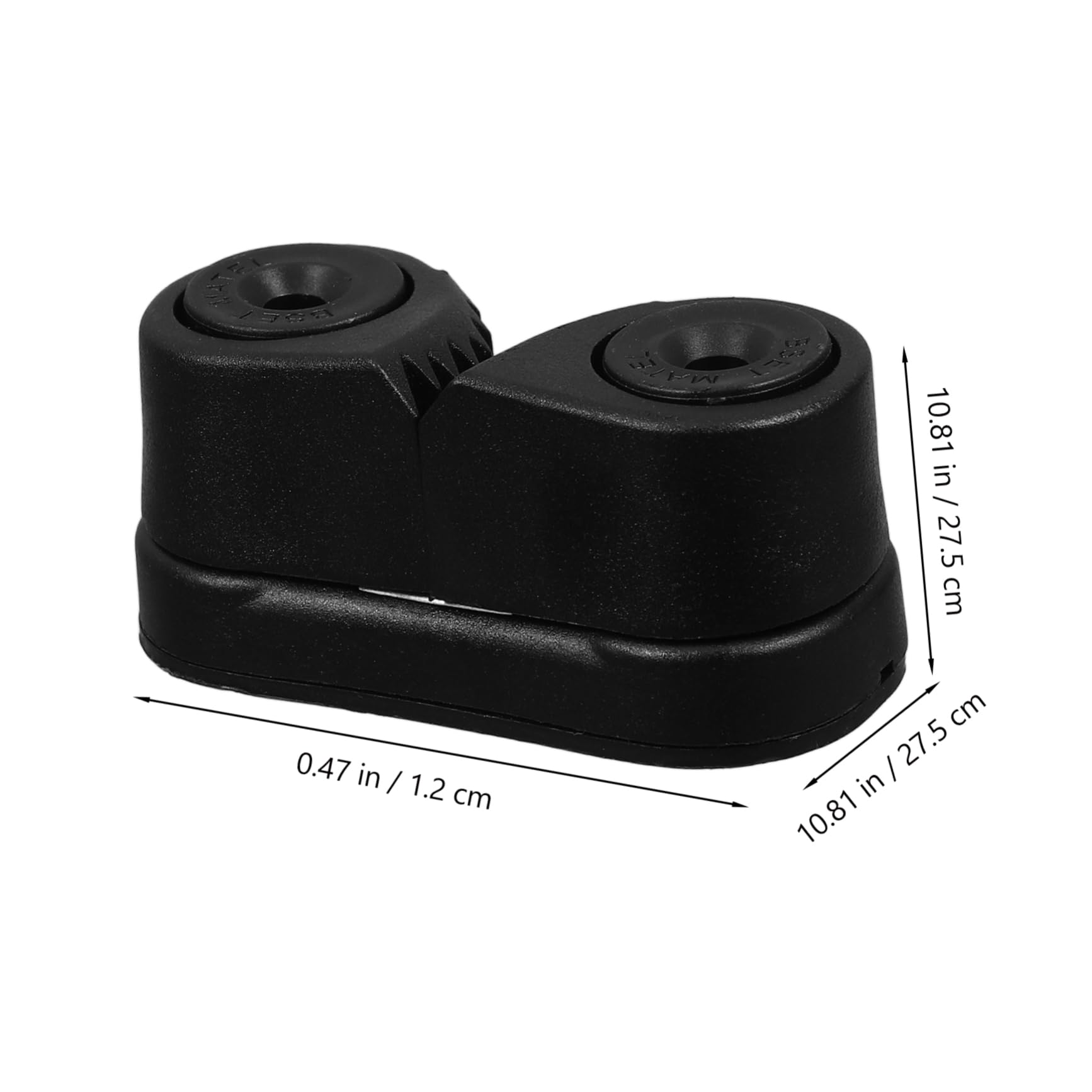 BCOATH Rope Clamp Cleat 100% 2 Row Bearing Balls Easy Engagement Quick Release for