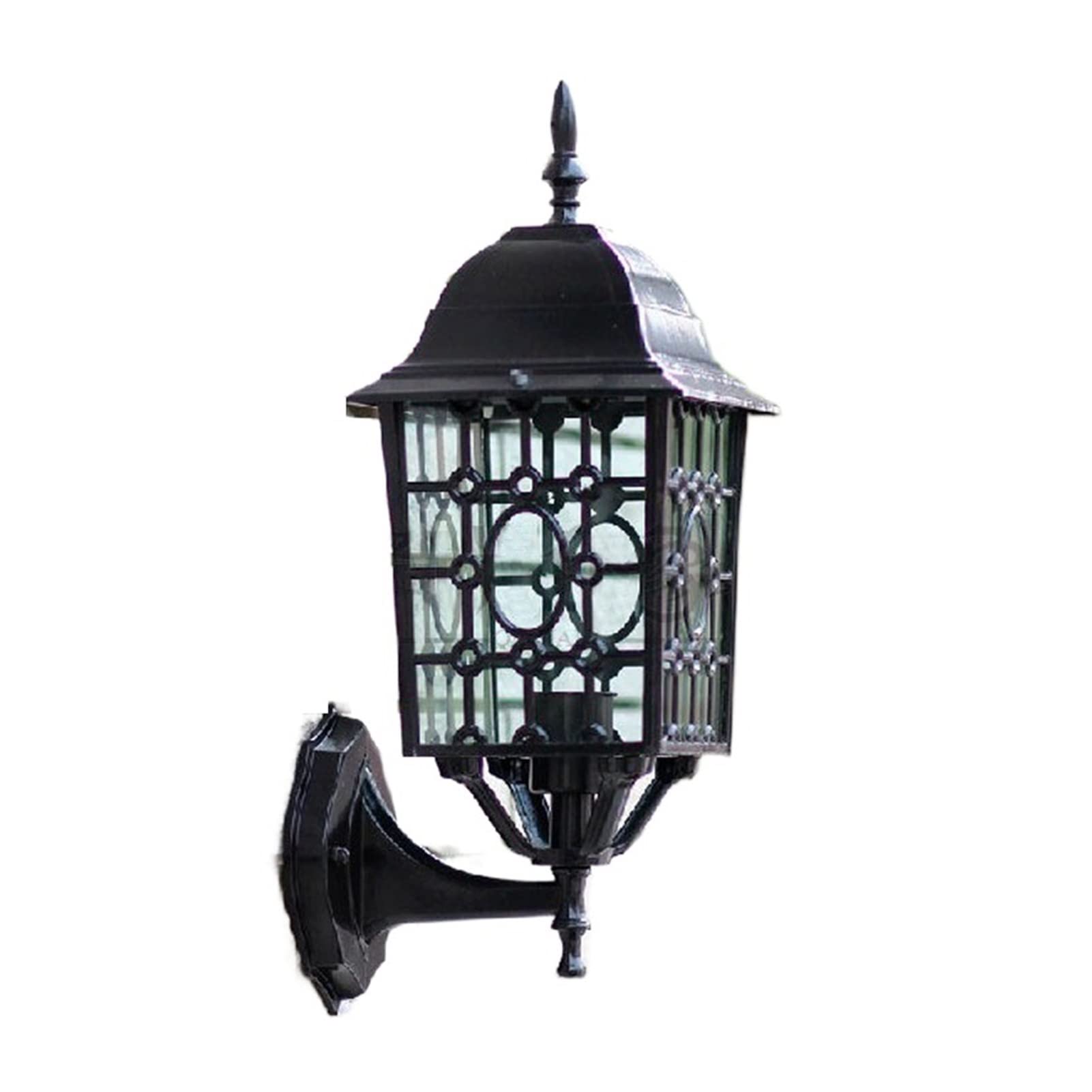 Applique murale extérieure LED en verre et métal pour éclairage de balcon