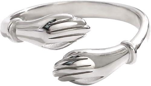 Anillos de oro para mujer tamaño 9 anillos de pulgar para mujer joyería de oro anillo abierto regalos creativos para mujer anillos de amor para