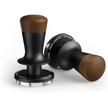 MHW-3BOMBER Espresso Tamper 54 mm - CD Series Coffee Stamp with 2-Spring Auto Rebound Coffee Tamper for Portafilter Machines Barista Accessories for Coffee Lovers Entry Level & Professional Model T7127