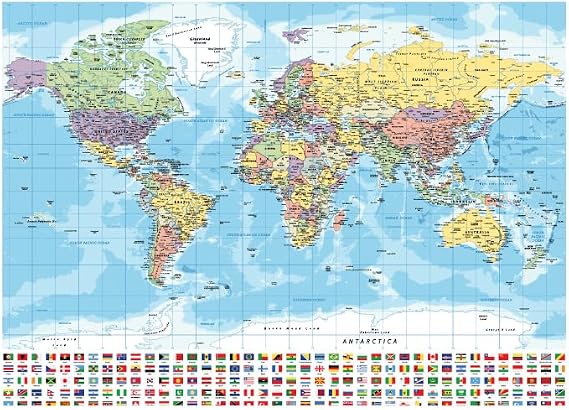 Neverland 1000 ParÇa Puzzle - World Map-i (dÜnya Harİtasi-i)