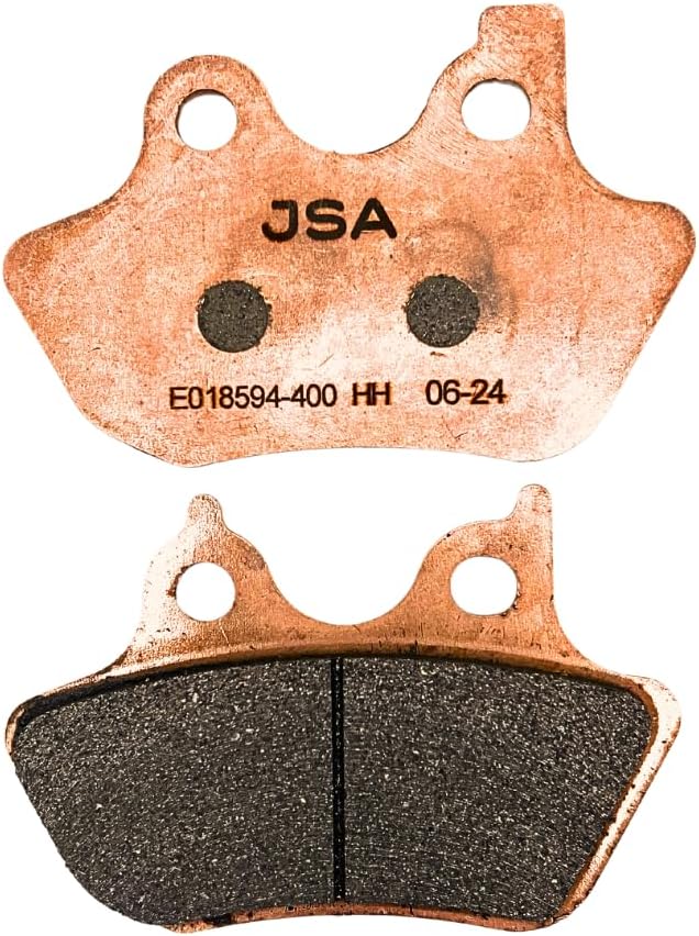 JSA Brakes 400 HH Front or Rear Motorcycle Brake Pads, Premium Harley Davidson Brake Pads Set, Organic Component, OEM Replacement for Street Glide, Sportster, Softail, Road Glide – FA400