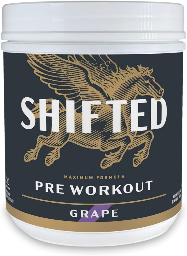 SHIFTED Maximum Pre Workout Powder Caffeinated Powdered