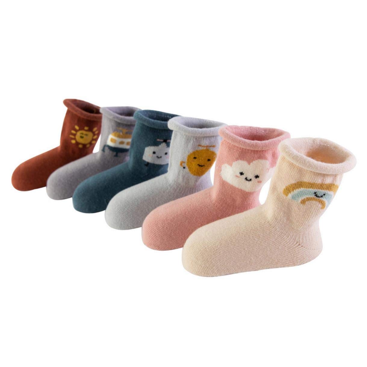 Simple and Lovely Comfortable Pure Cotton Socks for Newborn Baby, Infants, Toddlers and Chlidren.