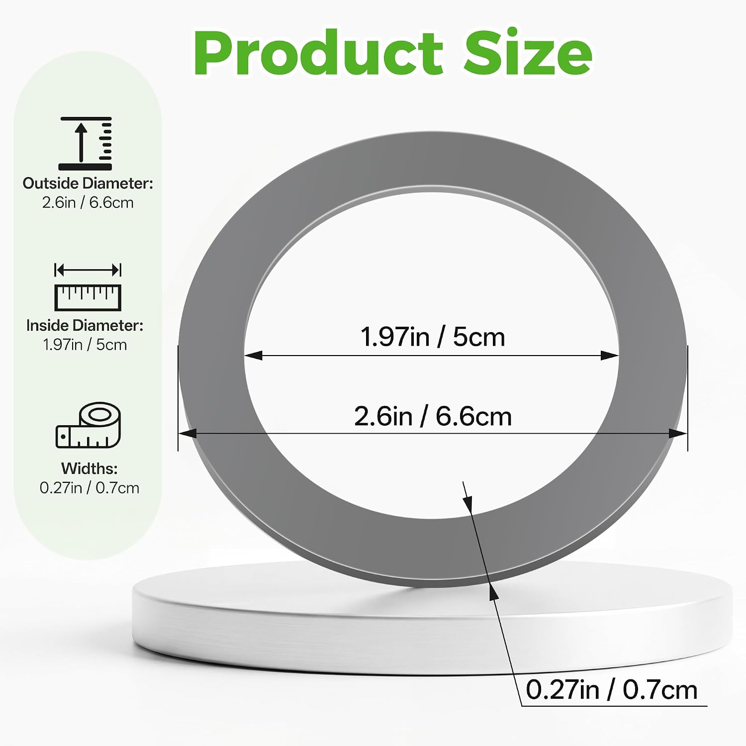 5Pcs Rubber Sealing O-Ring Gaskets Compatible with Oster and Osterizer Blender, Blender Gasket Replacement Parts Accessories