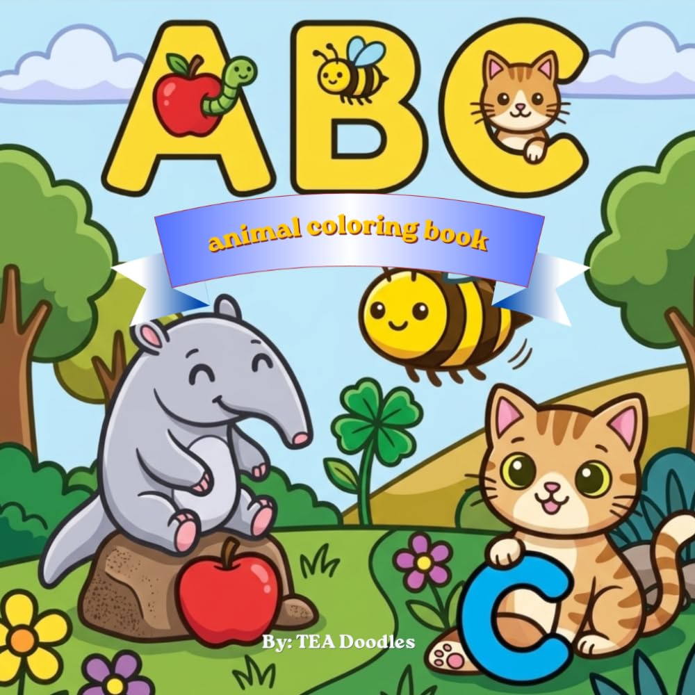 ABC: animal coloring book