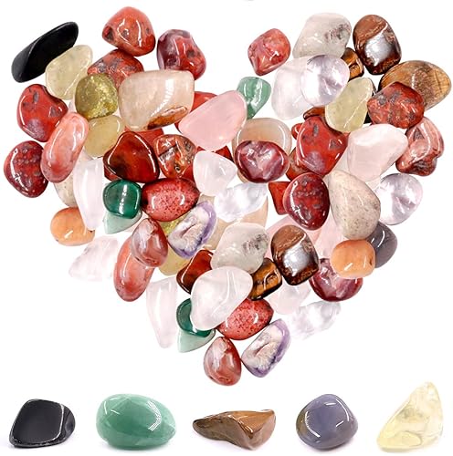 Piedras Hilitchi cuarzo con piedras de cristal triturado, piedras naturales de curación para el hogar, decoración de interiores, piedras de curación